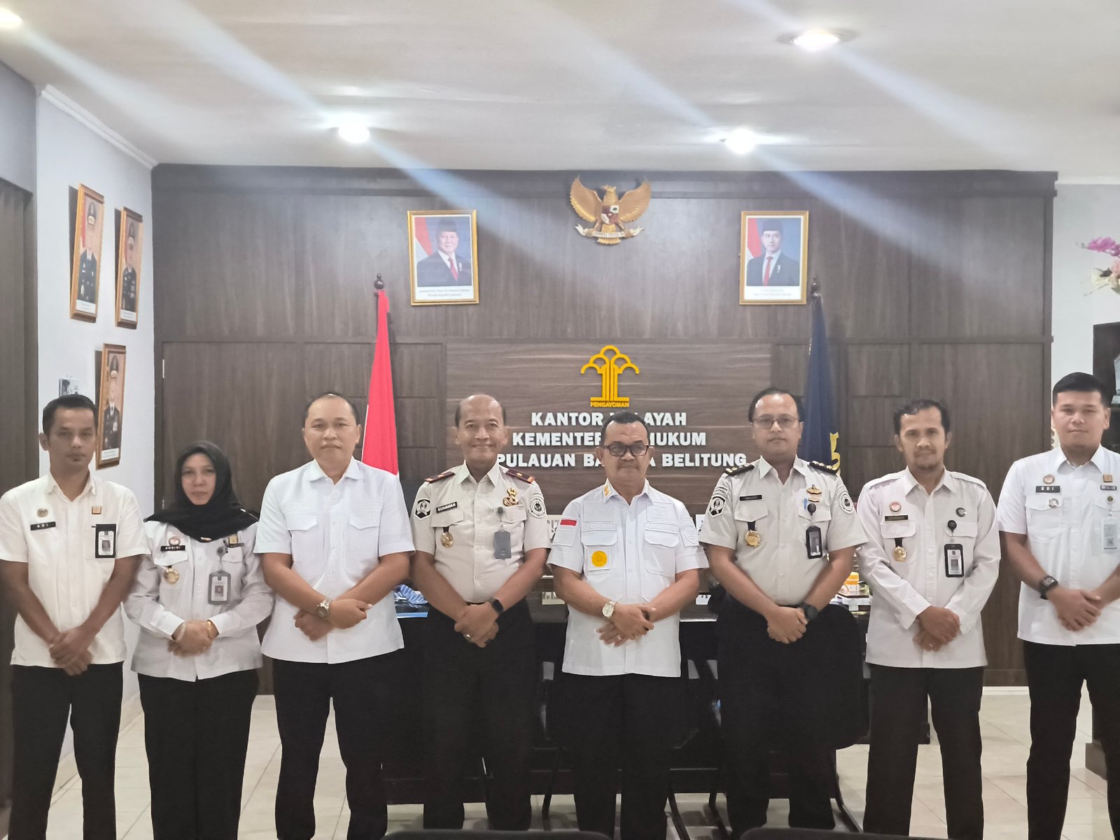 Koordinasi Penyediaan Lahan Pos Bapas, Plt. Kakanwil Ditjenpas Babel Kunjungi Kakanwil Kemenkum Babel